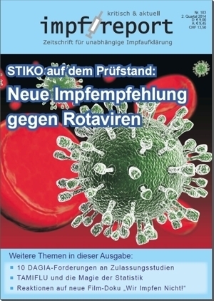 impf-report Ausgabe Nr. 103, II/2014: Neue Impfempfehlung gegen Rotaviren