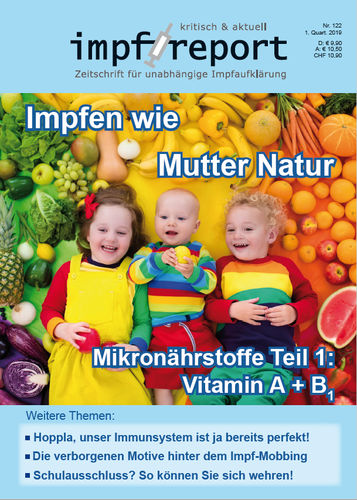 impf-report Ausgabe Nr. 122, I/2019: Impfen wie Mutter Natur - Mikronährstoffe Teil 1