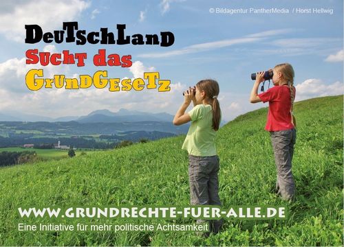 Postkarte "Deutschland sucht das Grundgesetz"