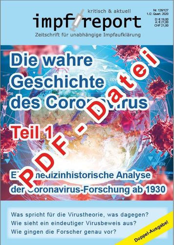 impf-report Ausgabe Nr. 126/127, I+II/2020: Die wahre Geschichte des Coronavirus (PDF-Datei)